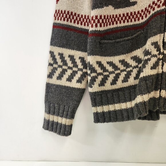 Canada Olympics Knit Sweater Hudsons Bay Mens Small Zip Up - Picture 4 of 11